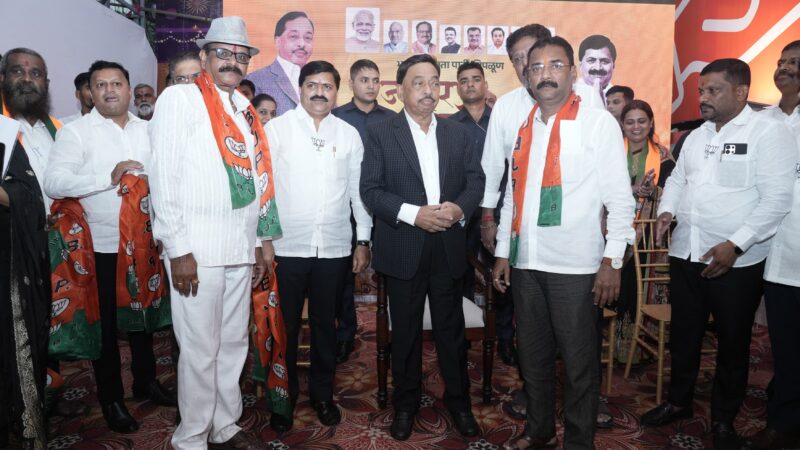 पाचशे कार्यकर्त्यांचा भाजपात प्रवेश