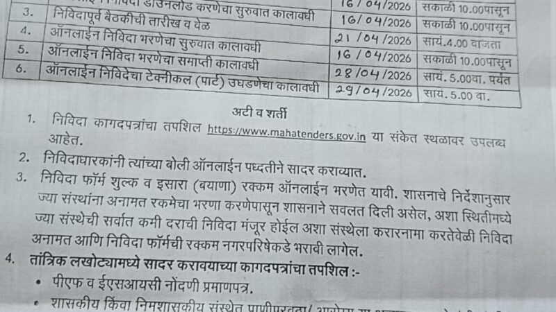 चिपळूण पालिकेच्या पाणीपुरवठा विभागाचा कारनामा…